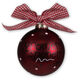 University of Oklahoma Glass Christmas Ornament Image 2 of 3